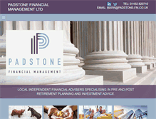 Tablet Screenshot of padstone-fm.co.uk